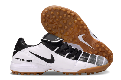 Men's Nike Total 90 III TF Artificial Turf Low-Tops Football Shoes - Black/White/Brown