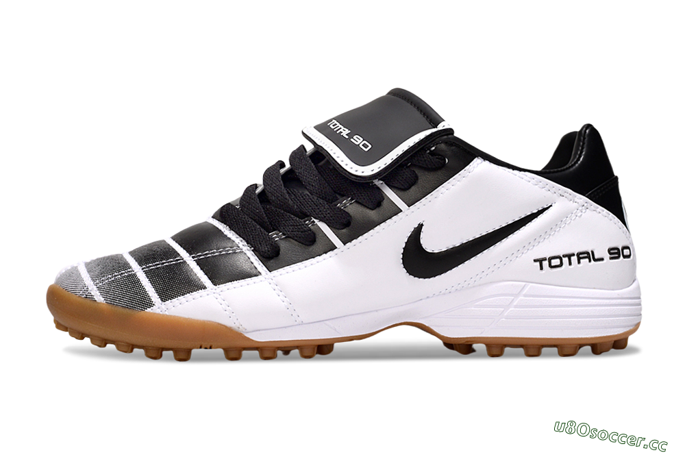 Men's Nike Total 90 III TF Artificial Turf Low-Tops Football Shoes - Black/White/Brown 0