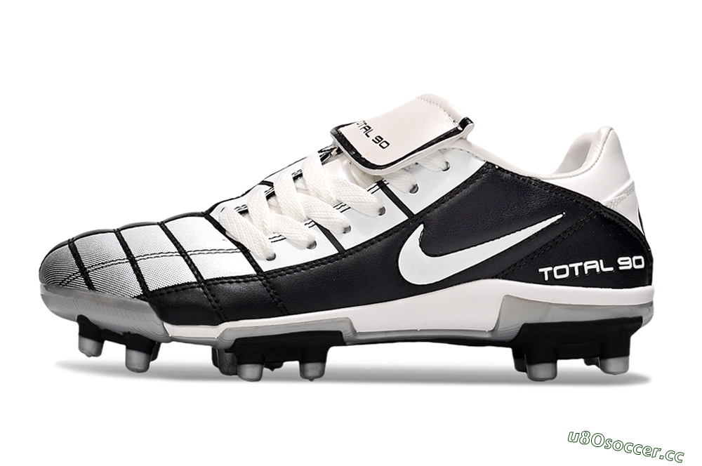 Men's Nike Total 90 III FG Firm Ground Low-Tops Football Boots - White/Black/Red 0