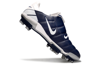 Men's Nike Total 90 III FG Firm Ground Low-Tops Football Boots - White/Blue/Grey