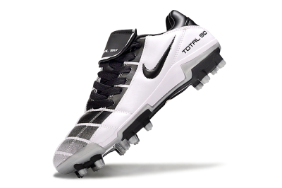 Men's Nike Total 90 III FG Firm Ground Low-Tops Football Boots - Black/White/Grey