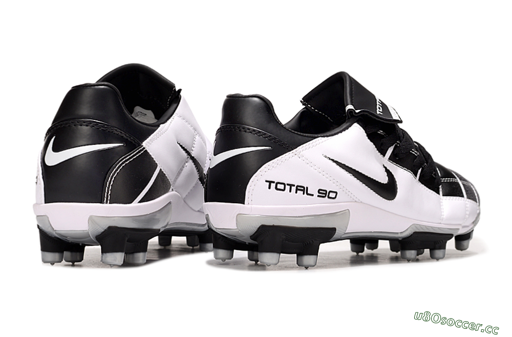 Men's Nike Total 90 III FG Firm Ground Low-Tops Football Boots - Black/White/Grey 7