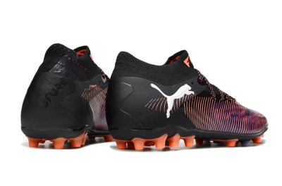 Men's Puma Future 8 Ultimate FG Firm Ground Low-Tops Football Boots - Black/Purple/Orange