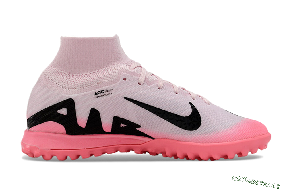 Unisex Nike Air Zoom Mercurial Superfly 9 Elite TF Artificial Turf High-Tops Football Shoes - Pink/Black 4