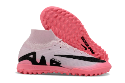 Unisex Nike Air Zoom Mercurial Superfly 9 Elite TF Artificial Turf High-Tops Football Shoes - Pink/Black
