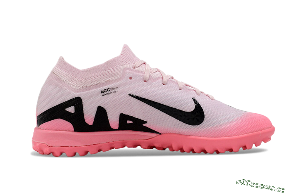 Unisex Nike Air Zoom Mercurial Vapor 15 Elite TF Artificial Turf Low-Tops Football Shoes - Pink/Black 4