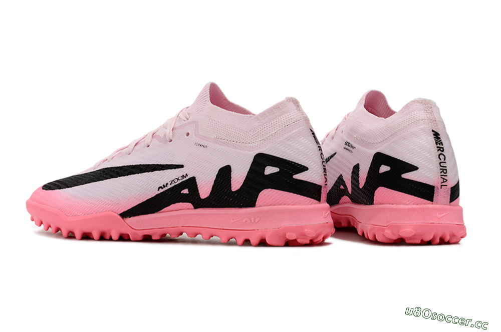 Unisex Nike Air Zoom Mercurial Vapor 15 Elite TF Artificial Turf Low-Tops Football Shoes - Pink/Black 5