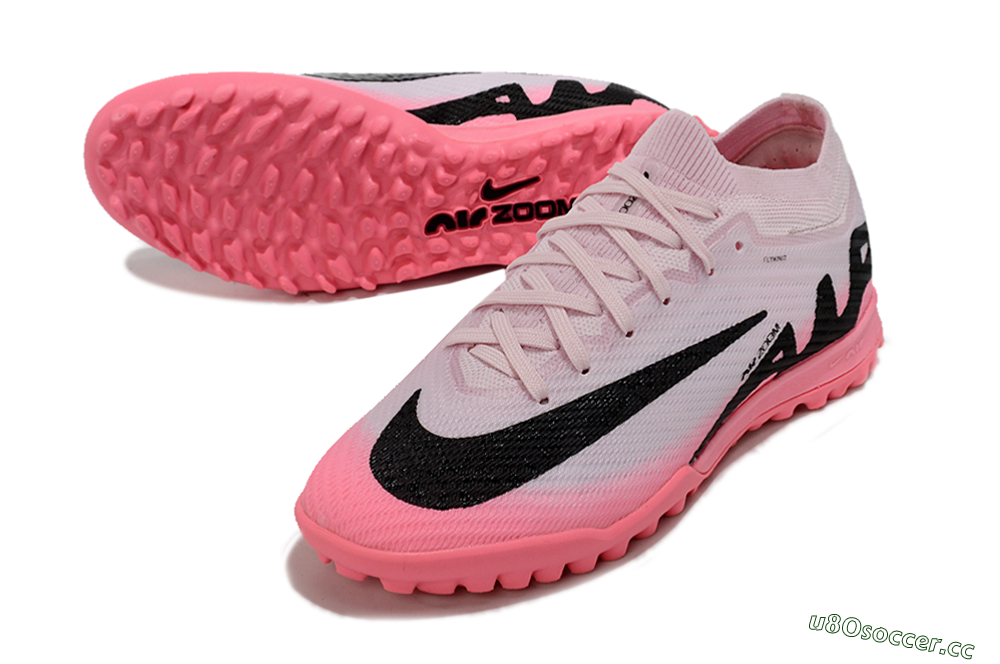 Unisex Nike Air Zoom Mercurial Vapor 15 Elite TF Artificial Turf Low-Tops Football Shoes - Pink/Black 3