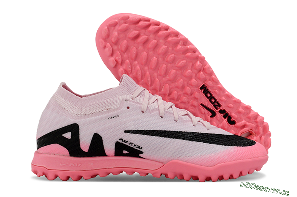 Unisex Nike Air Zoom Mercurial Vapor 15 Elite TF Artificial Turf Low-Tops Football Shoes - Pink/Black 2