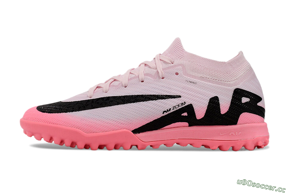 Unisex Nike Air Zoom Mercurial Vapor 15 Elite TF Artificial Turf Low-Tops Football Shoes - Pink/Black 0