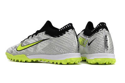 Unisex Nike Air Zoom Mercurial Vapor 15 Elite TF Artificial Turf Low-Tops Football Shoes - Silver/Yellow/Black