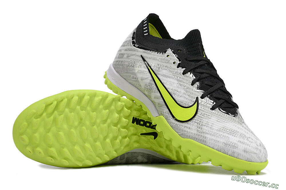 Unisex Nike Air Zoom Mercurial Vapor 15 Elite TF Artificial Turf Low-Tops Football Shoes - Silver/Yellow/Black 1
