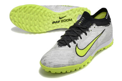 Unisex Nike Air Zoom Mercurial Vapor 15 Elite TF Artificial Turf Low-Tops Football Shoes - Silver/Yellow/Black