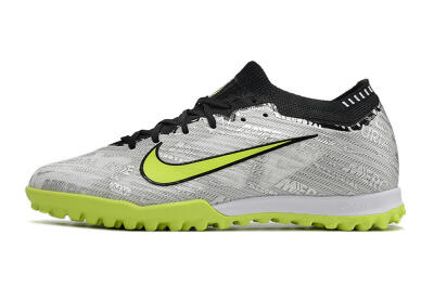 Unisex Nike Air Zoom Mercurial Vapor 15 Elite TF Artificial Turf Low-Tops Football Shoes - Silver/Yellow/Black