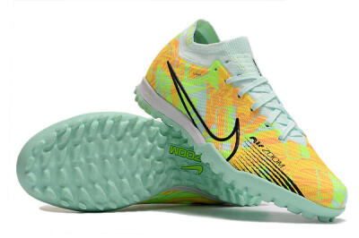 Unisex Nike Air Zoom Mercurial Vapor 15 Elite TF Artificial Turf Low-Tops Football Shoes - Jade/Yellow/Black