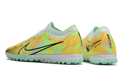 Unisex Nike Air Zoom Mercurial Vapor 15 Elite TF Artificial Turf Low-Tops Football Shoes - Jade/Yellow/Black
