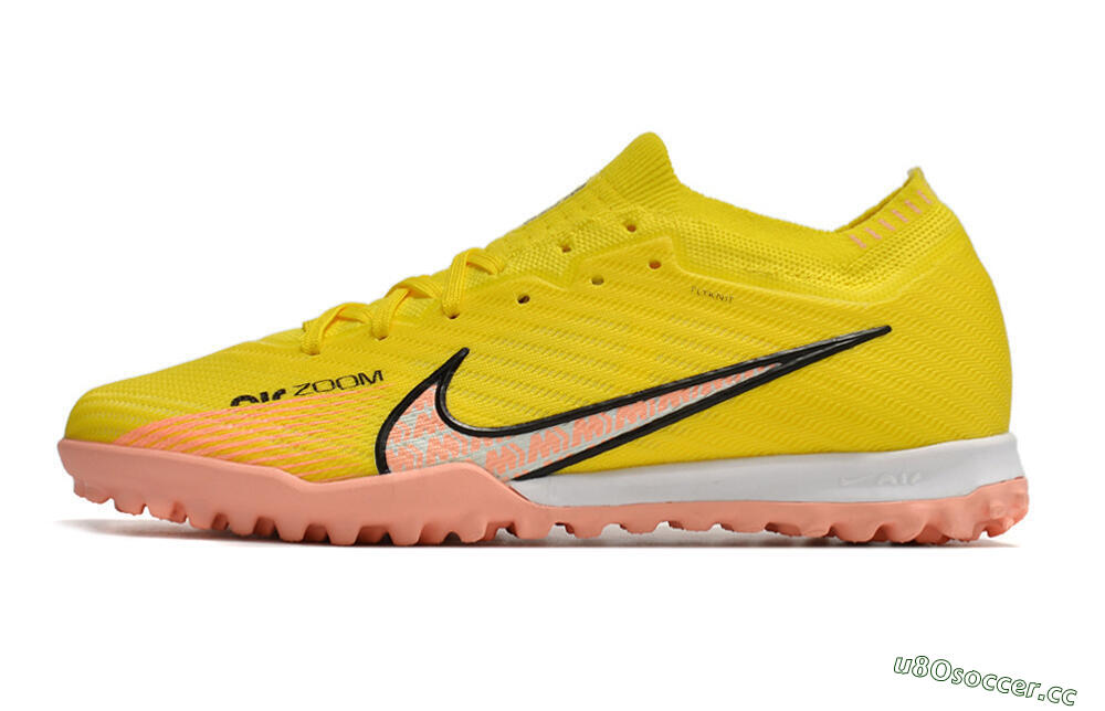 Unisex Nike Air Zoom Mercurial Vapor 15 Elite TF Artificial Turf Low-Tops Football Shoes - Yellow/Pink/Black 0