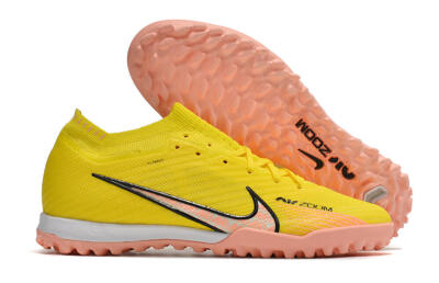Unisex Nike Air Zoom Mercurial Vapor 15 Elite TF Artificial Turf Low-Tops Football Shoes - Yellow/Pink/Black