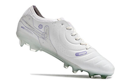 Men's Nike Tiempo Legend 9 Elite FG Firm Ground Low-Tops Football Boots - Beige/Purple