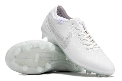 Men's Nike Tiempo Legend 9 Elite FG Firm Ground Low-Tops Football Boots - Beige/Purple