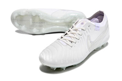 Men's Nike Tiempo Legend 9 Elite FG Firm Ground Low-Tops Football Boots - Beige/Purple