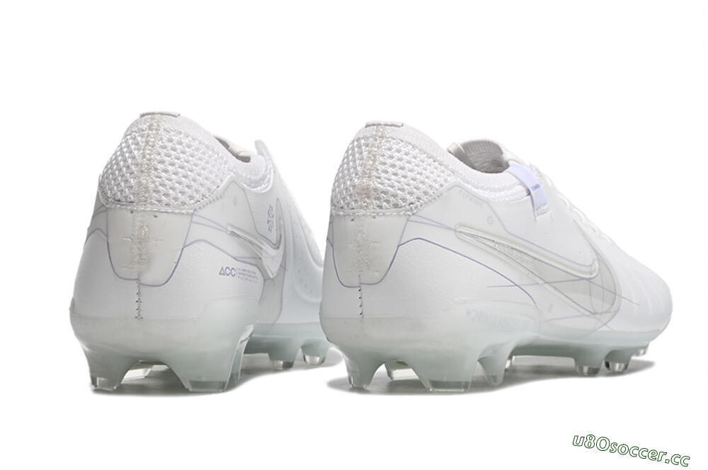 Men's Nike Tiempo Legend 9 Elite FG Firm Ground Low-Tops Football Boots - Beige/Purple 9