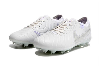 Men's Nike Tiempo Legend 9 Elite FG Firm Ground Low-Tops Football Boots - Beige/Purple