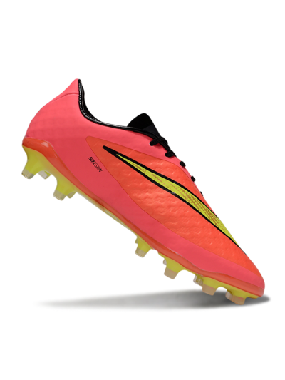 Men's Nike Hypervenom Phantom FG Firm Ground Low-Tops Football Boots - Red/Yellow/Black
