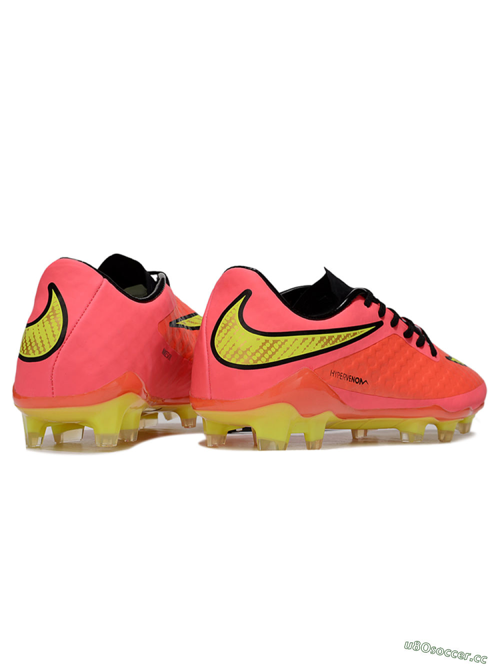 Men's Nike Hypervenom Phantom FG Firm Ground Low-Tops Football Boots - Red/Yellow/Black 6