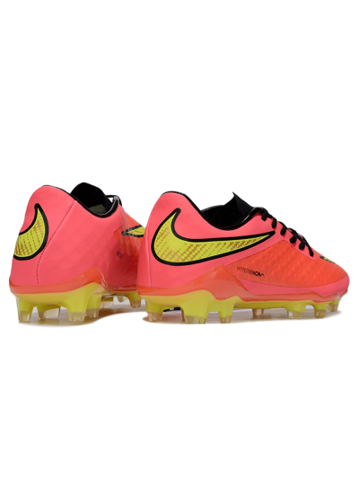 Men's Nike Hypervenom Phantom FG Firm Ground Low-Tops Football Boots - Red/Yellow/Black