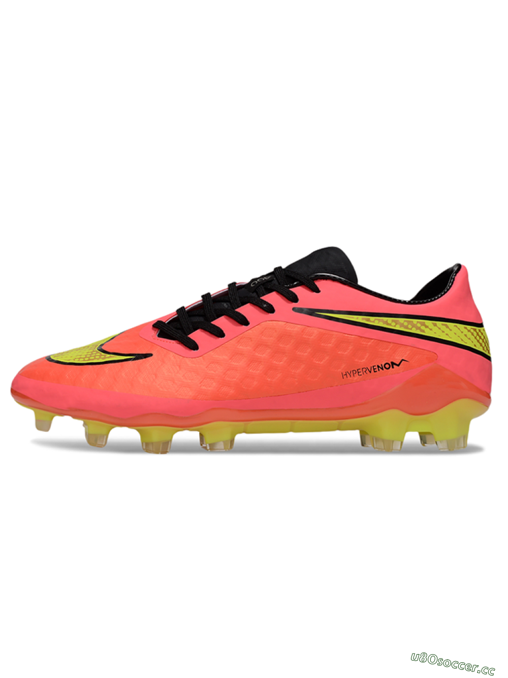 Men's Nike Hypervenom Phantom FG Firm Ground Low-Tops Football Boots - Red/Yellow/Black 0