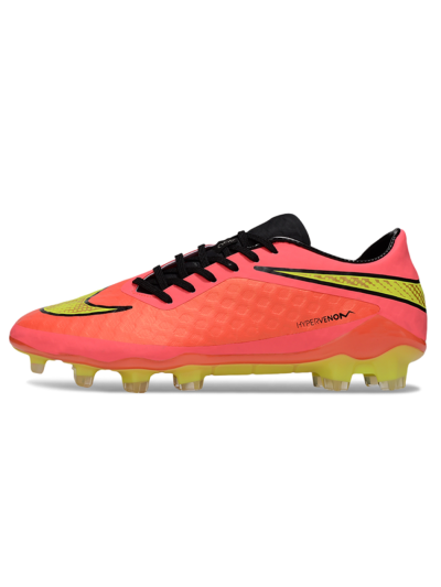 Men's Nike Hypervenom Phantom FG Firm Ground Low-Tops Football Boots - Red/Yellow/Black