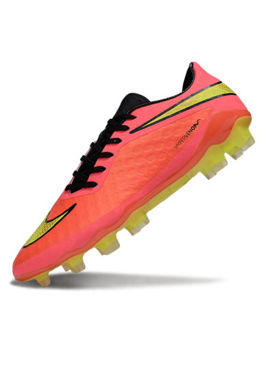 Men's Nike Hypervenom Phantom FG Firm Ground Low-Tops Football Boots - Red/Yellow/Black