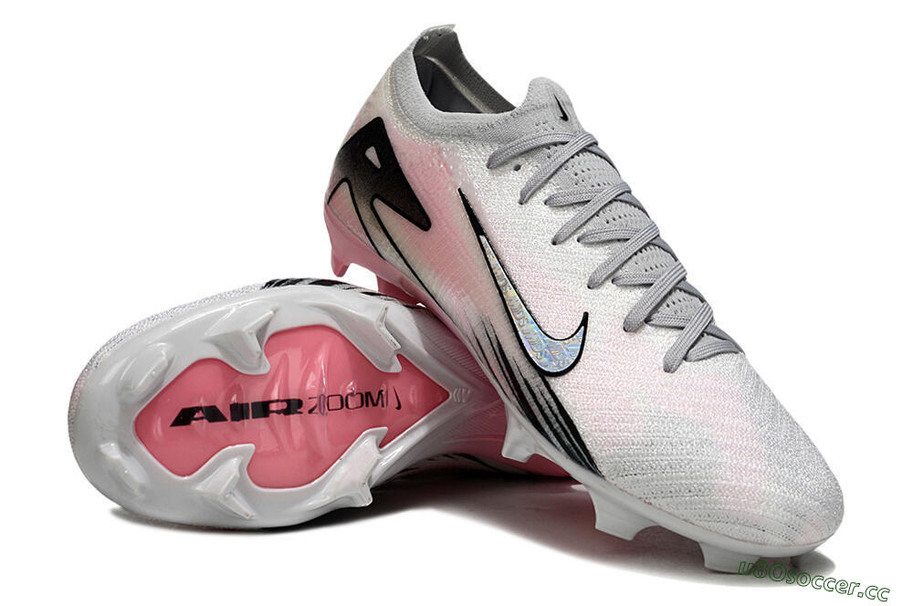 Unisex Nike Air Zoom Mercurial Vapor 16 Elite FG Firm Ground Low-Tops Football Boots - Pink/Silver/Black 4