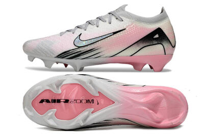 Unisex Nike Air Zoom Mercurial Vapor 16 Elite FG Firm Ground Low-Tops Football Boots - Pink/Silver/Black