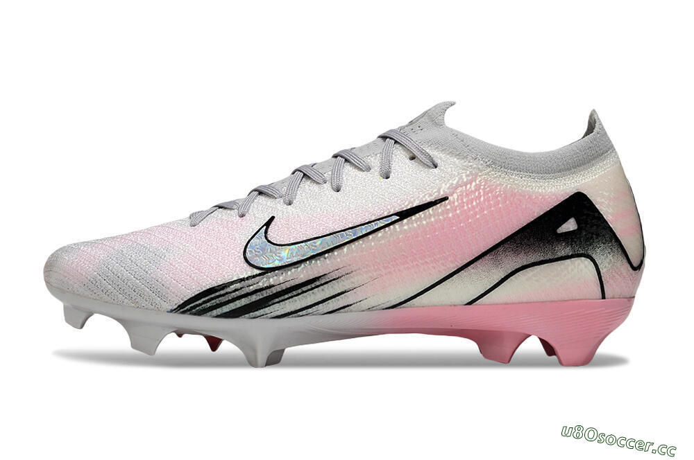 Unisex Nike Air Zoom Mercurial Vapor 16 Elite FG Firm Ground Low-Tops Football Boots - Pink/Silver/Black 0