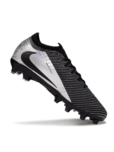 Men's Nike Air Zoom Mercurial Vapor 16 Elite AG Artificial Grass Low-Tops Football Boots - Black/Grey/Silver
