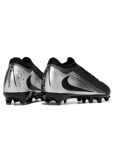 Men's Nike Air Zoom Mercurial Vapor 16 Elite AG Artificial Grass Low-Tops Football Boots - Black/Grey/Silver