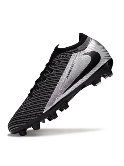 Men's Nike Air Zoom Mercurial Vapor 16 Elite AG Artificial Grass Low-Tops Football Boots - Black/Grey/Silver