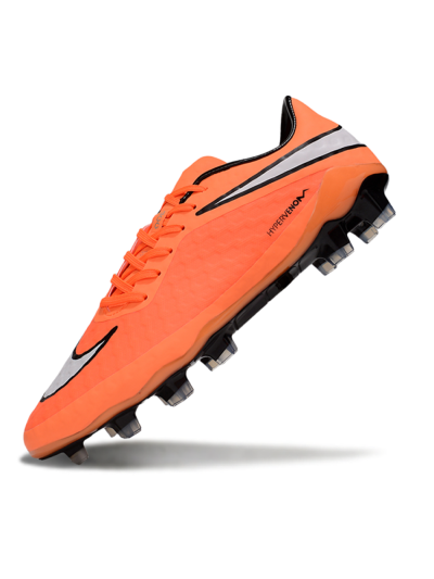 Men's Nike Hypervenom Phantom FG Firm Ground Low-Tops Football Boots - Red/White/Black