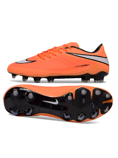 Men's Nike Hypervenom Phantom FG Firm Ground Low-Tops Football Boots - Red/White/Black