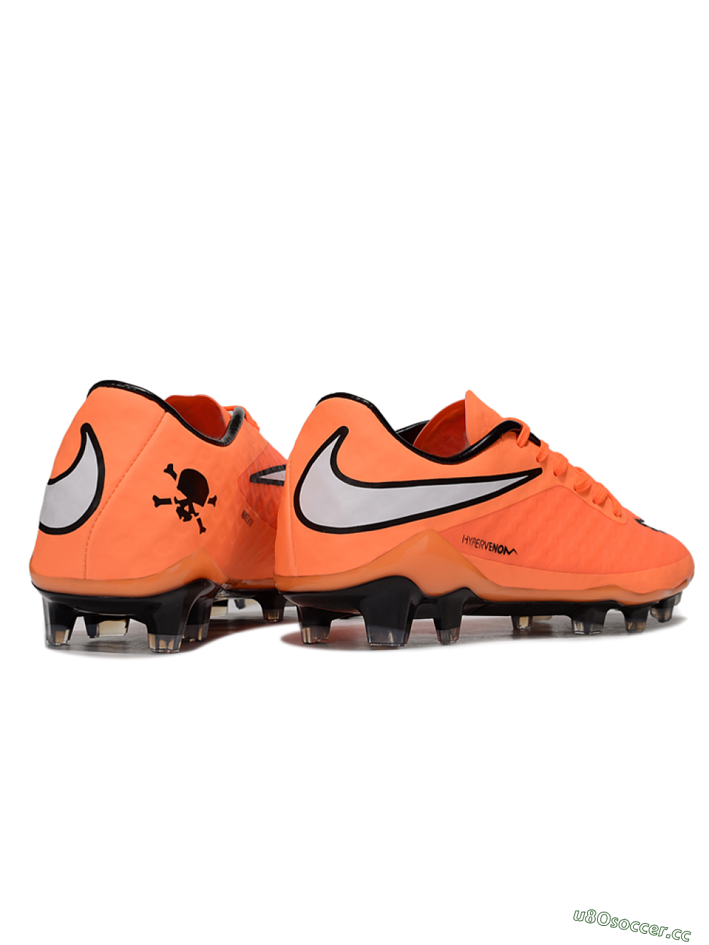 Men's Nike Hypervenom Phantom FG Firm Ground Low-Tops Football Boots - Red/White/Black 6