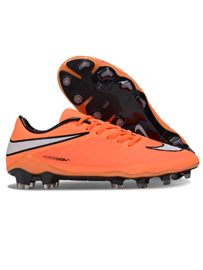 Men's Nike Hypervenom Phantom FG Firm Ground Low-Tops Football Boots - Red/White/Black
