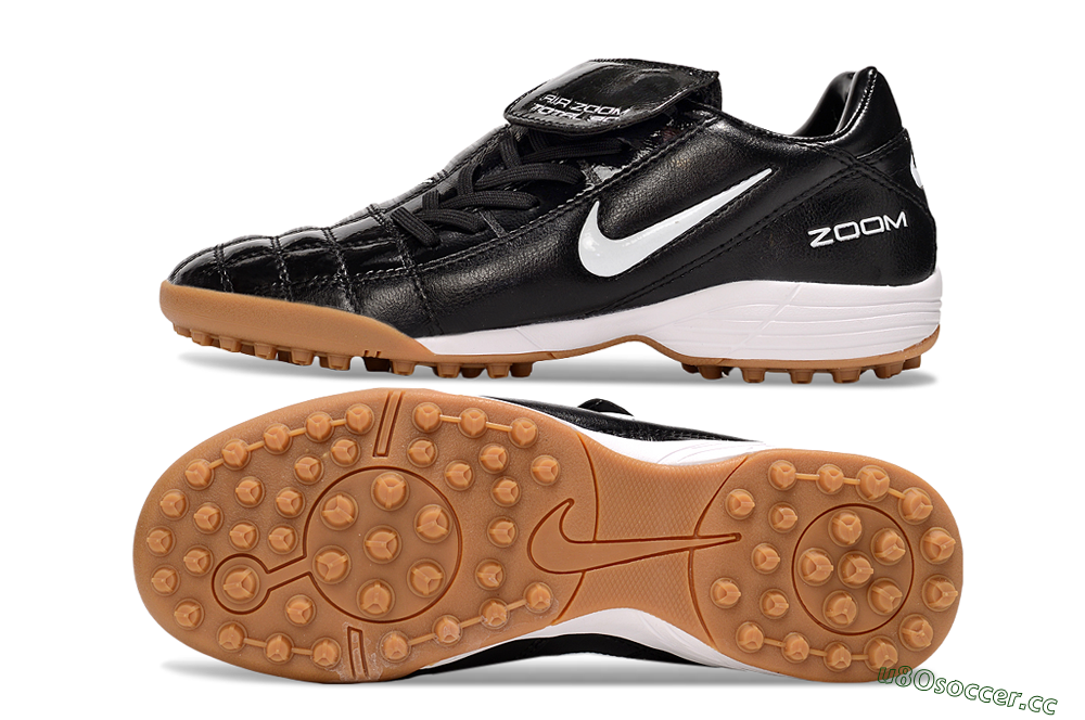 Men's Nike Air Zoom Total 90 III TF Artificial Turf Low-Tops Football Shoes - Black/White 1