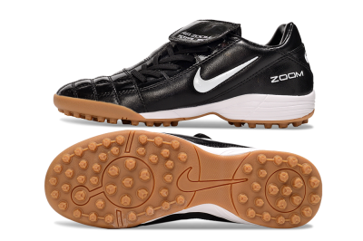 Men's Nike Air Zoom Total 90 III TF Artificial Turf Low-Tops Football Shoes - Black/White