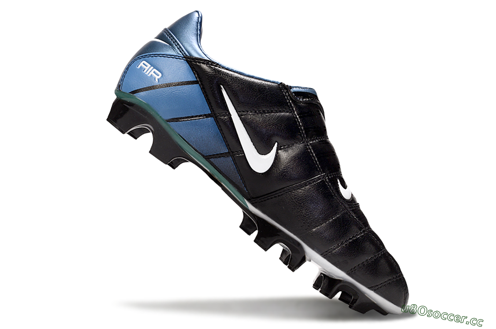 Men's Nike Air Zoom Total 90 III FG Firm Ground Low-Tops Football Boots - Black/Blue/White 4