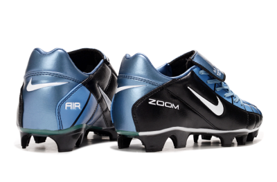 Men's Nike Air Zoom Total 90 III FG Firm Ground Low-Tops Football Boots - Black/Blue/White