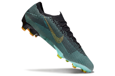 Men's Nike Mercurial Vapor 12 Elite FG Firm Ground Low-Tops Football Boots - Jade/Gold/Black