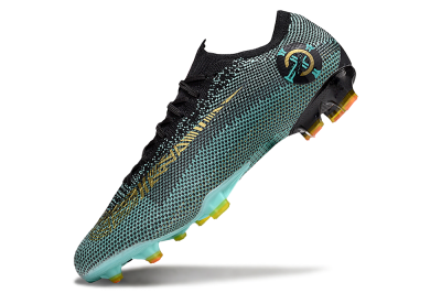 Men's Nike Mercurial Vapor 12 Elite FG Firm Ground Low-Tops Football Boots - Jade/Gold/Black