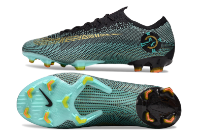 Men's Nike Mercurial Vapor 12 Elite FG Firm Ground Low-Tops Football Boots - Jade/Gold/Black